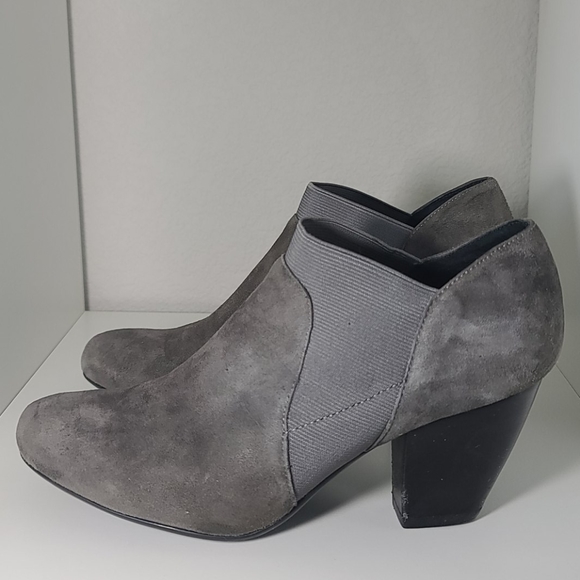 VANELi leather booties with elastic band and heel - Picture 4 of 7